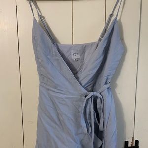 Light Blue Tie Dress